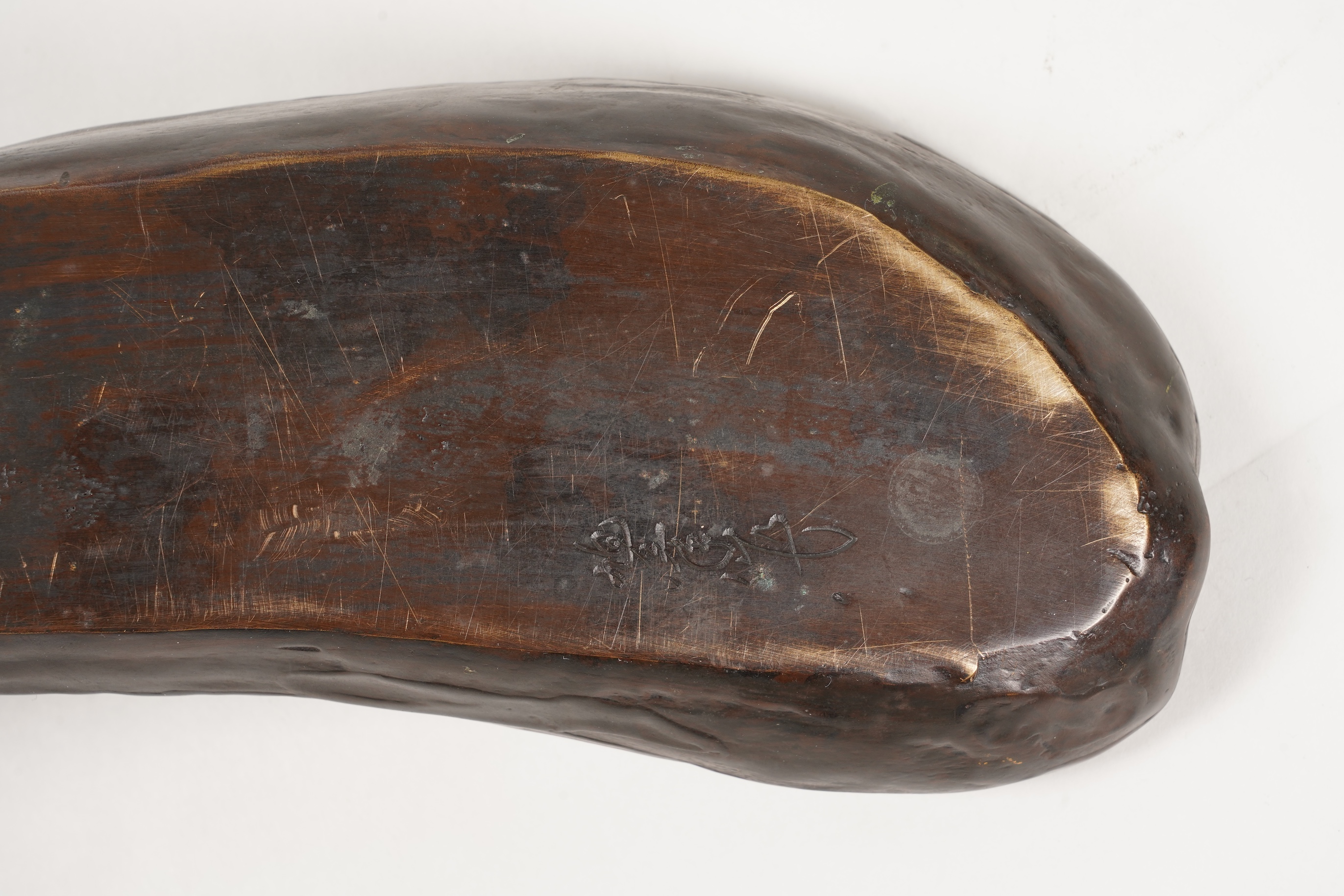 A Japanese bronze ‘gourd & mouse’ vessel, Meiji period